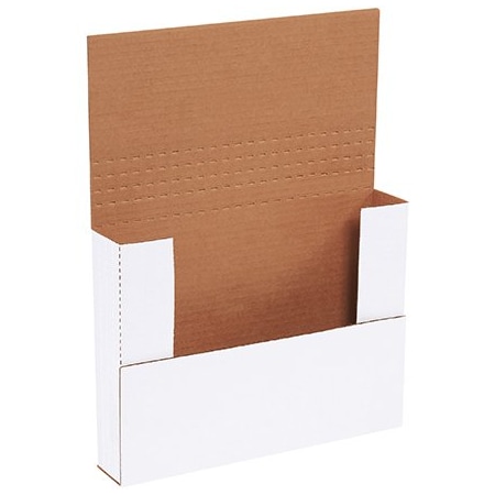 Bsc Preferred 11 1/8 x 8-5/8 x 2'' White Easy-Fold Mailers, 50PK BUY00017190